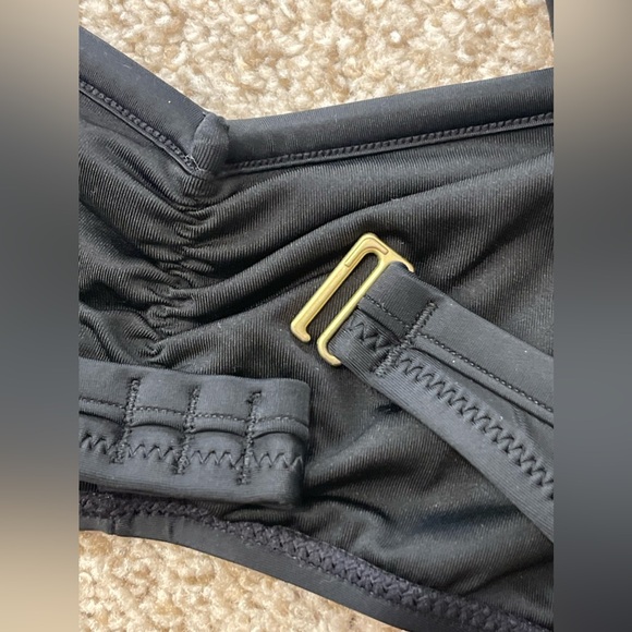 Madewell Cinched Cutout One-Piece Swimsuit, Black Size S - Picture 8 of 12